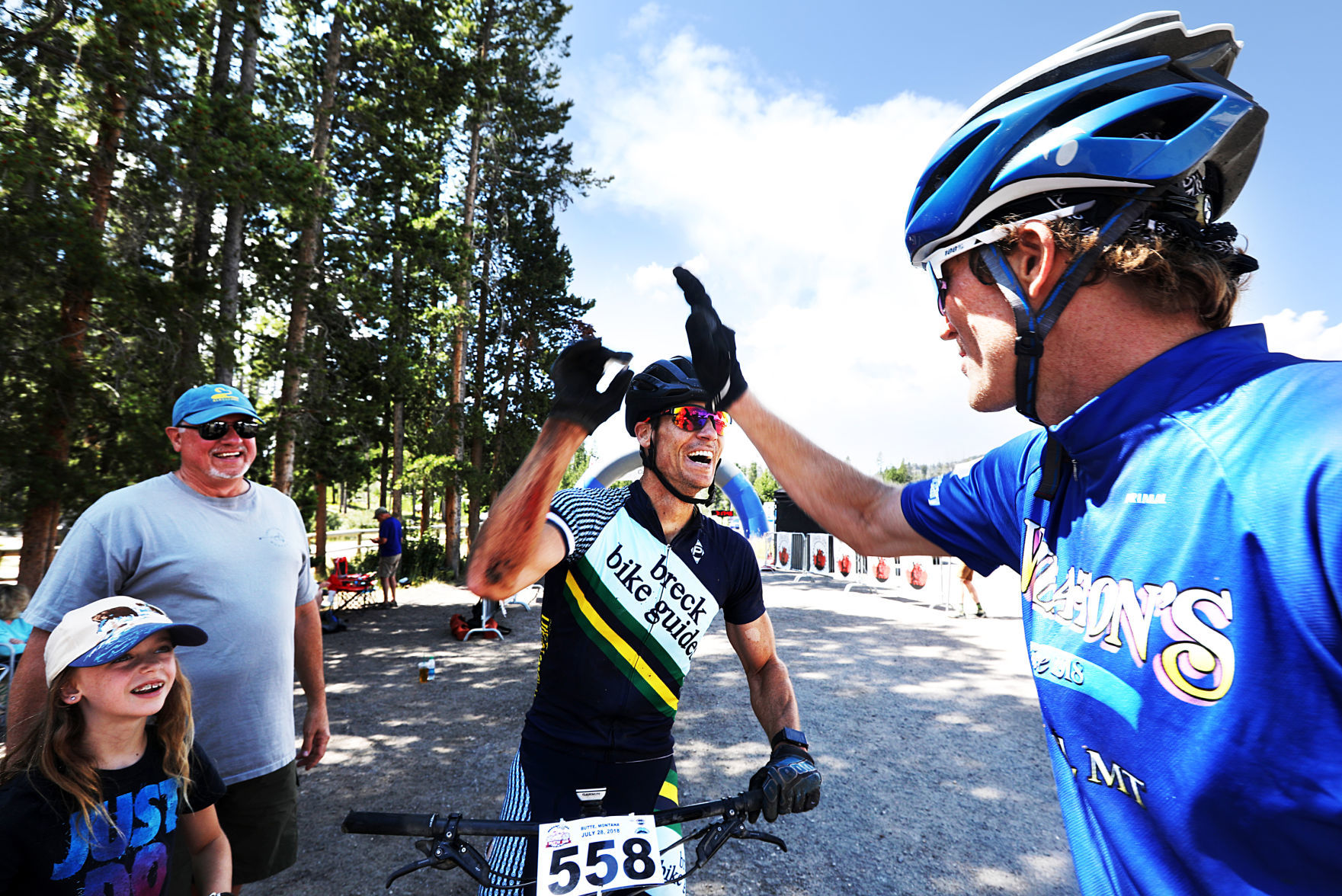 Racers cross the finish line for the annual Butte 100